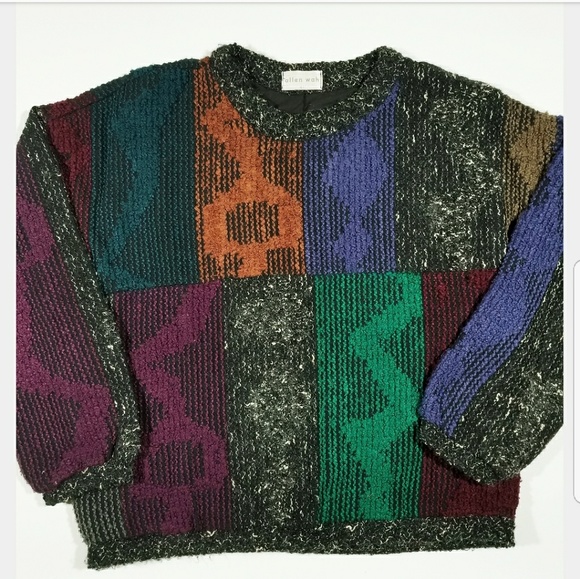🚫SOLD 🚫 ON MERCARI 80s 90s Abstract Sweater - Picture 2 of 7